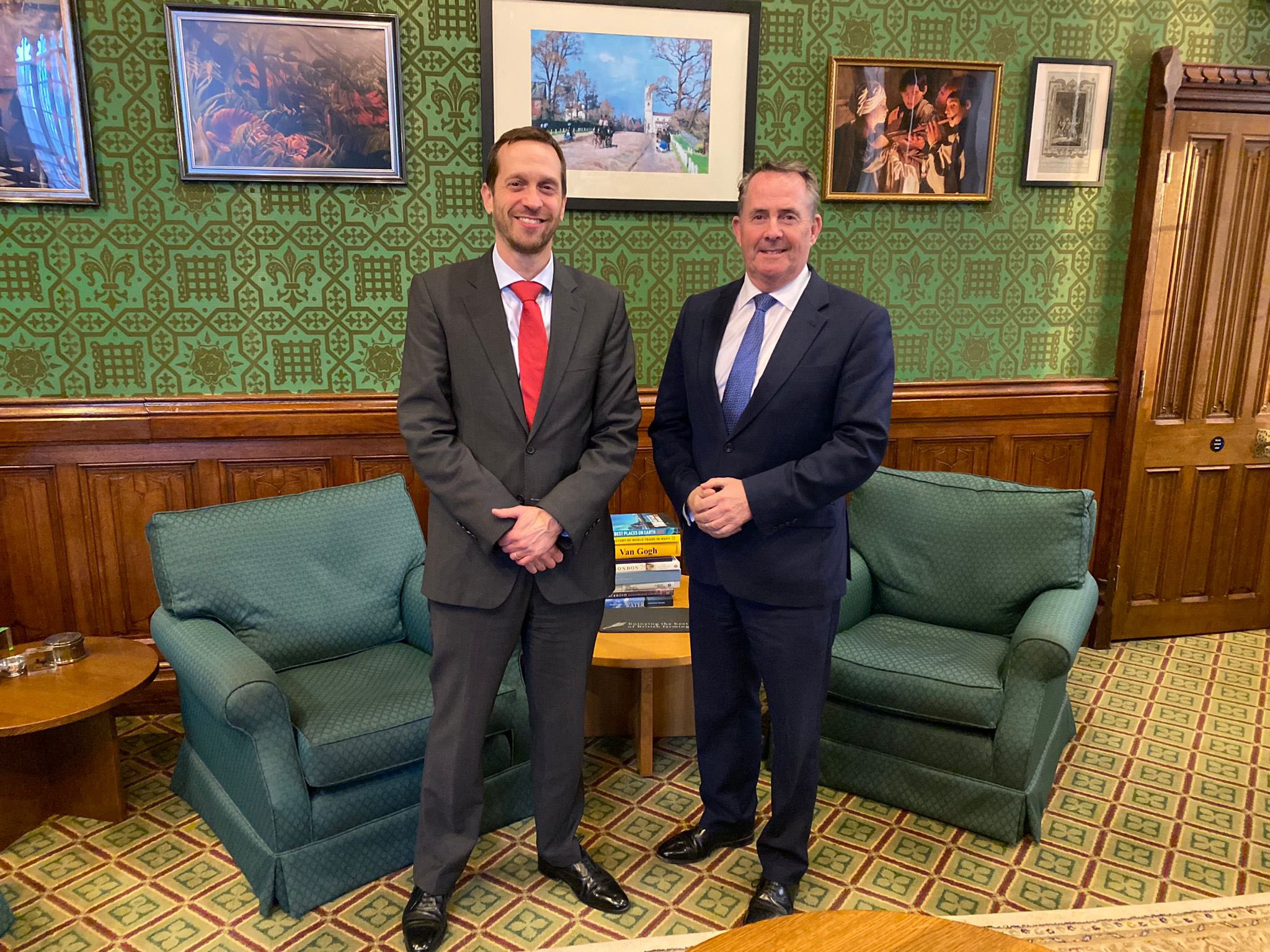 Dr Liam Fox meets with Israel's Deputy Ambassador to the UK Dr Liam Fox MP